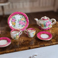 Load image into Gallery viewer, Miyuki Nagashima Sevres Style Porcelain Pink Floral Tea Set with Service for Two
