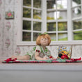 Load image into Gallery viewer, Carol McBride Tummy Time Toddler Baby Girl Doll with Ladybug Blanket, Pacifier
