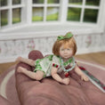 Load image into Gallery viewer, Carol McBride Tummy Time Toddler Baby Girl Doll with Ladybug Blanket, Pacifier
