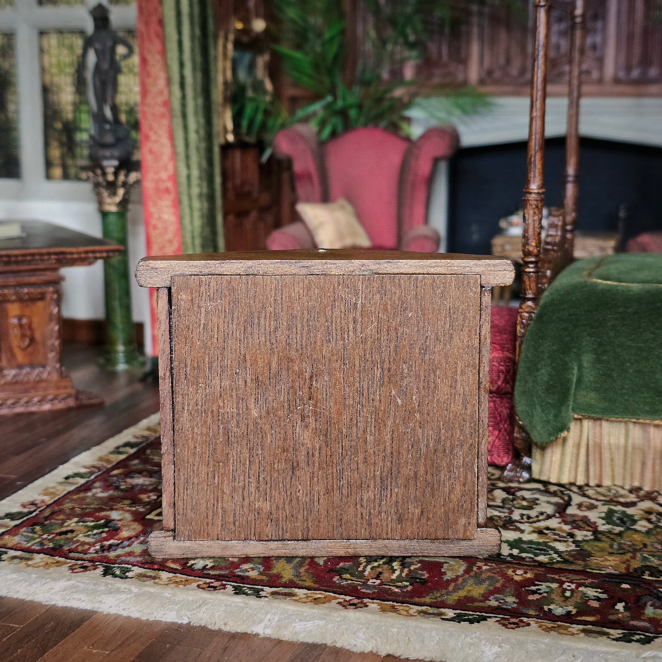 Winged Lady Console Table with Mirror Back Miniature