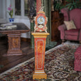 Load image into Gallery viewer, Geoffrey Wonnacott Working Burl Wood Clock with Pedestal Stand Gold-plated Accents

