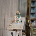 Load image into Gallery viewer, Robert Olszewski “Special Treat” Boy And Bunny Shelf Sitter Spring Figurine

