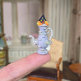 Load image into Gallery viewer, Whimsical Haunted House Halloween Coffee Pot Sculpted Clay Miniature
