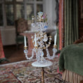 Load image into Gallery viewer, Crystal Five-Arm Table Chandelier Dollhouse Miniature
