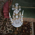 Load image into Gallery viewer, Crystal Five-Arm Table Chandelier Dollhouse Miniature
