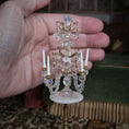 Load image into Gallery viewer, Crystal Five-Arm Table Chandelier Dollhouse Miniature

