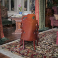 Load image into Gallery viewer, Rococo Armchair with Red Silk Upholstery Dollhouse Miniature
