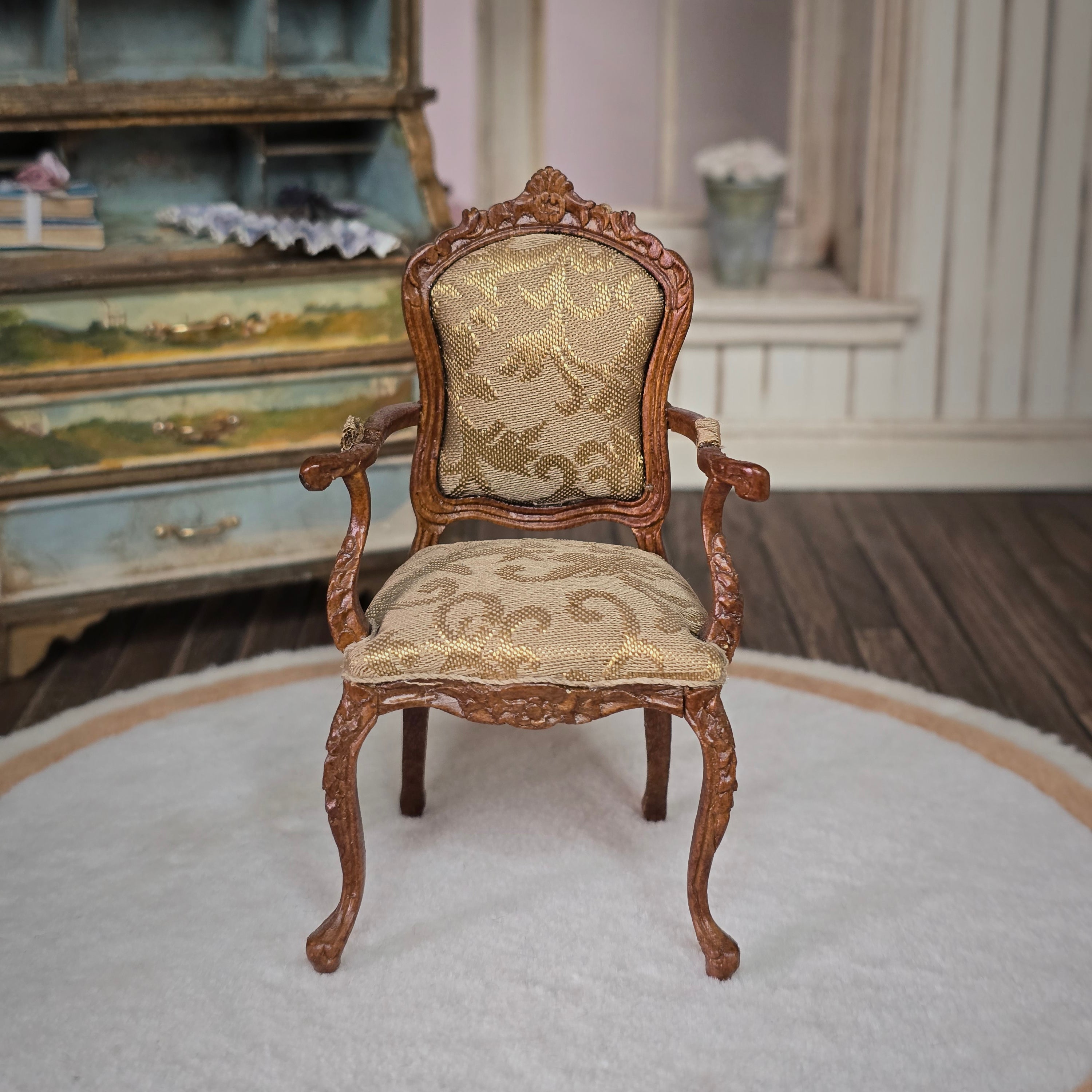 Bespaq Louis XV Upholstered Armchair Miniature