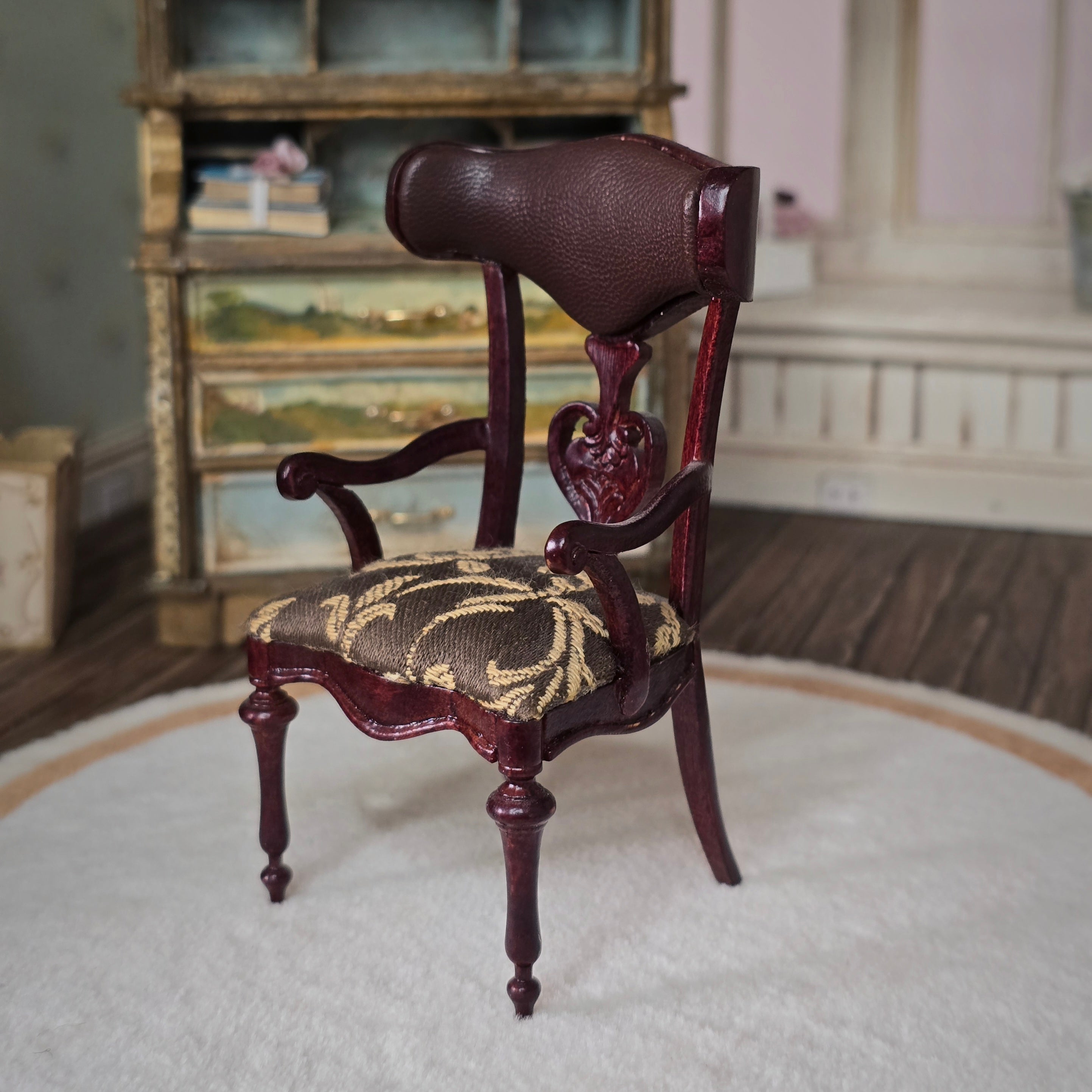 Regency Louis Napoleon Style Armchair Miniature