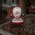 Load image into Gallery viewer, Victorian Oval Back Armchair with Printed Tapestry Miniature
