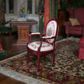 Load image into Gallery viewer, Victorian Oval Back Armchair with Printed Tapestry Miniature
