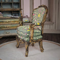 Load image into Gallery viewer, MMA Hand Painted Clay Rococo Replica Gilt 18th Century Armchair
