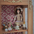 Load image into Gallery viewer, Spanish Curio Cabinet Diorama with Dolls and Toys Dollhouse Miniature

