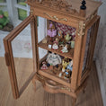 Load image into Gallery viewer, Spanish Curio Cabinet Diorama with Dolls and Toys Dollhouse Miniature
