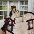 Load image into Gallery viewer, Victorian Miniature Porcelain Baby Girl Doll in Lace and Silk Gown
