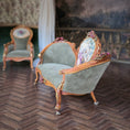 Load image into Gallery viewer, Jill Dianne Victorian Rococo “Madame Pompadour” Miniature Salon Sofa Settee
