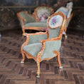 Load image into Gallery viewer, Jill Dianne OOAK Louis XV Rococo Miniature Fauteuil Armchair
