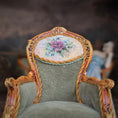 Load image into Gallery viewer, Jill Dianne OOAK Louis XV Rococo Miniature Fauteuil Armchair
