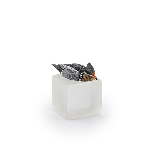 Frank Balestrieri OOAK Miniature Red-Breasted Merganser Duck Decoy (1987)