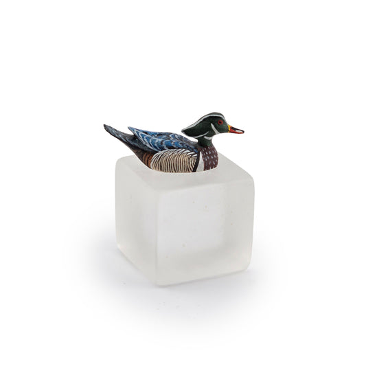 Frank Balestrieri OOAK Miniature American Wood Duck Decoy (1987)