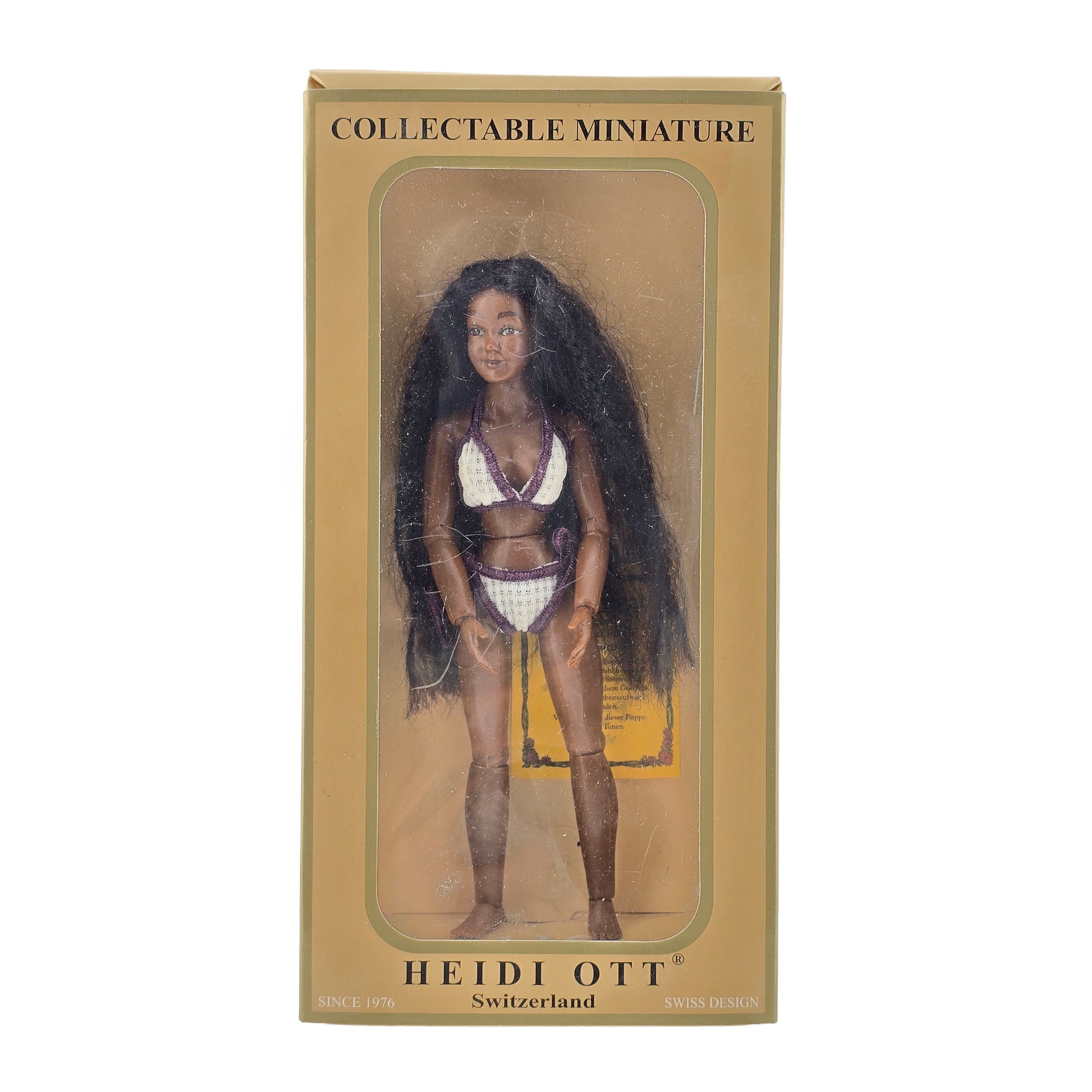 Heidi Ott Rare Ball Jointed Resin Dollhouse Doll Swimsuit African American Beach Lady
