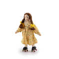 Load image into Gallery viewer, Porcelain Roller Skating Little Girl Dollhouse Doll with Leather Skates & Braids

