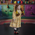 Load image into Gallery viewer, Porcelain Roller Skating Little Girl Dollhouse Doll with Leather Skates & Braids
