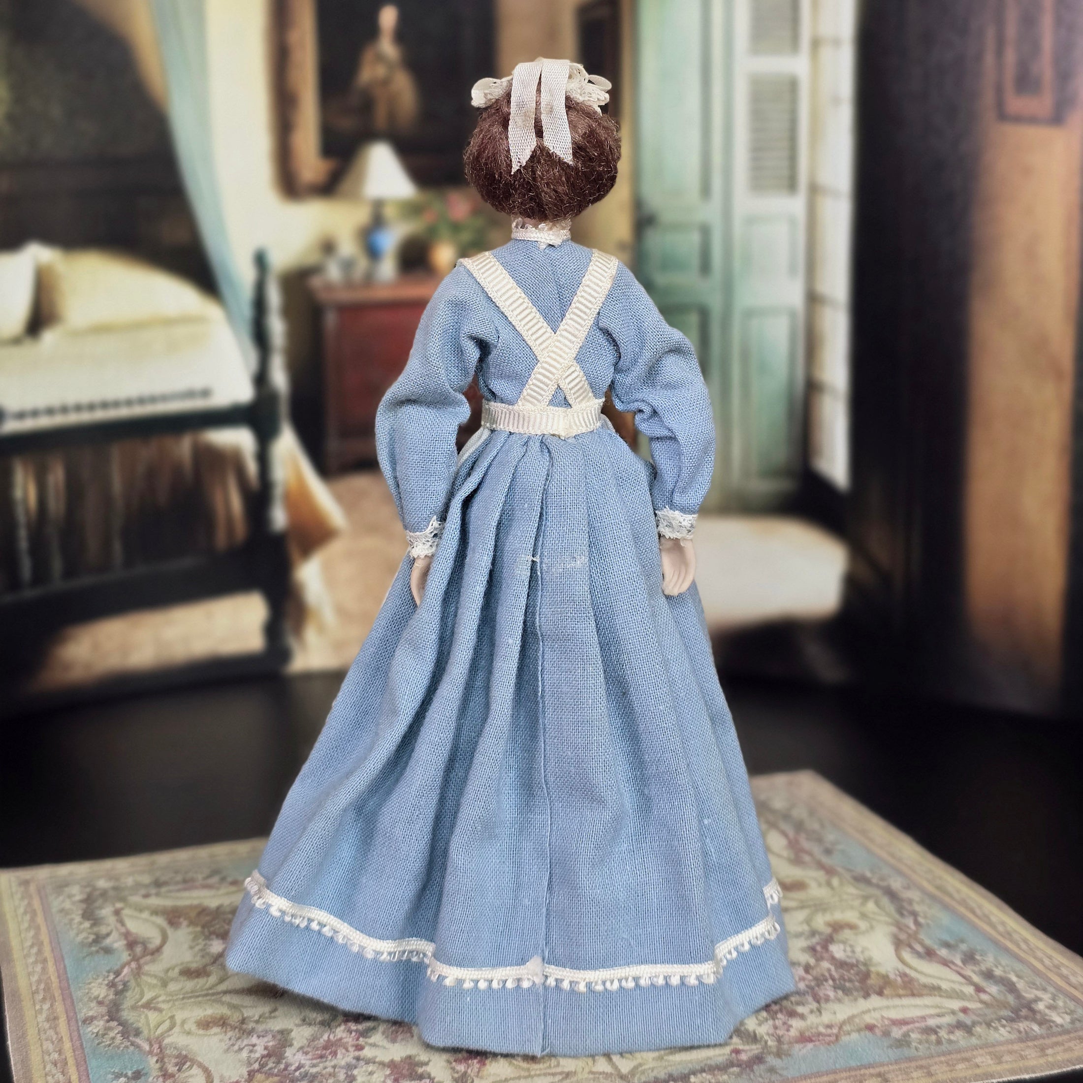 The Doll Lady OOAK Victorian Nanny Maid Servant Dollhouse Doll Signed