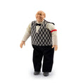 Load image into Gallery viewer, Signed 1995 Clay Happy Gentleman Waiter Bartender Barber Dollhouse Character Doll
