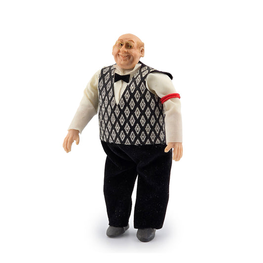 Signed 1995 Clay Happy Gentleman Waiter Bartender Barber Dollhouse Character Doll