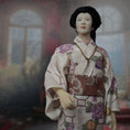 Load image into Gallery viewer, One OOAK porcelain Japanese Gentleman Doll in Floral Kimono by Maria Santos
