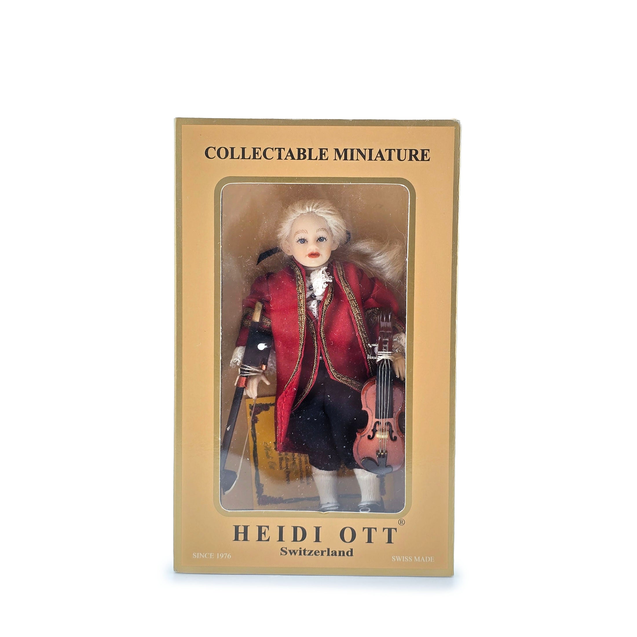 Heidi Ott Rare Rococo Young Boy Violinist Dollhouse Doll with Box BJD Resin