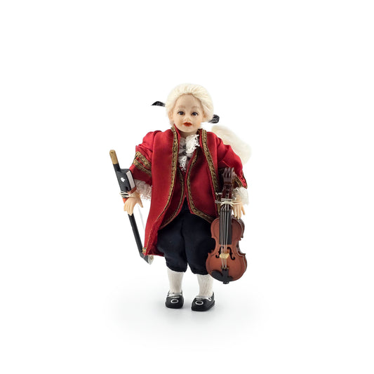 Heidi Ott Rare Rococo Young Boy Violinist Dollhouse Doll with Box BJD Resin