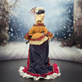 Load image into Gallery viewer, Artisan OOAK Victorian Lady Porcelain Doll in Couture Gown of Antique Silk & Lace
