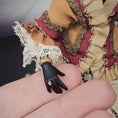 Load image into Gallery viewer, Artisan OOAK Victorian Lady Porcelain Doll in Couture Gown of Antique Silk & Lace
