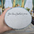 Load image into Gallery viewer, Gale Elena Bantock Signed Victorian Lady Porcelain Dollhouse Doll in Blue Silk Gown with Fan
