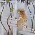 Load image into Gallery viewer, OOAK Whimsical Porcelain Fairy Child Dollhouse Doll with Butterfly Wings
