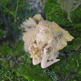 Load image into Gallery viewer, OOAK Porcelain Woodland Fairy Woman Dollhouse Doll Golden Leafy Wings & Flowers

