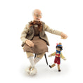 Load image into Gallery viewer, Geppetto and Pinocchio Puppet OOAK Clay Dollhouse Doll Figures 1:12 Scale
