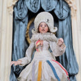 Load image into Gallery viewer, Angelika Mannersdorfer OOAK Fantasy Pierrot Porcelain Dollhouse Doll with Leather Hat
