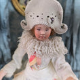 Load image into Gallery viewer, Angelika Mannersdorfer OOAK Fantasy Pierrot Porcelain Dollhouse Doll with Leather Hat
