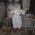 Load image into Gallery viewer, Gudrun Kolenda OOAK Clay Chubby Butcher Man Dollhouse Character with Cleaver
