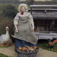 Load image into Gallery viewer, OOAK English Tired Victorian Servant Lady Doll Porcelain Weighted 1:12 Dollhouse
