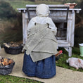Load image into Gallery viewer, OOAK English Tired Victorian Servant Lady Doll Porcelain Weighted 1:12 Dollhouse
