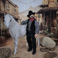 Load image into Gallery viewer, OOAK Cowboy Gentleman Doll Porcelain Western Man w Dueling Pistols 1:12
