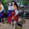 Load image into Gallery viewer, Tish Tierney OOAK Beautiful Gypsy Woman Porcelain Dollhouse Doll 1:12 Scale
