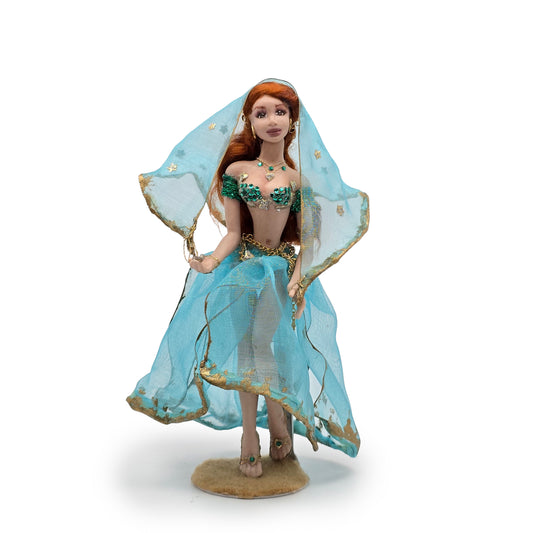 Cynthia Moreno Belly Dancer Character Dollhouse Doll OOAK Exotic Clay Figure