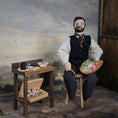 Load image into Gallery viewer, Victorian Artist Gentleman Doll with Palette & Studio Set OOAK Character
