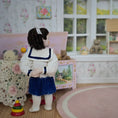 Load image into Gallery viewer, OOAK Brunette Victorian Nautical Schoolgirl Porcelain Dollhouse Doll Little Girl
