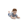 Load image into Gallery viewer, Porcelain Tummy-Laying Little Boy Dollhouse Doll Artisan Unsigned OOAK
